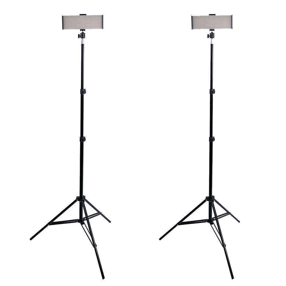 9" LED Photography Video Studio Lighting Kit - 2x 'DUO' Crystal Luxe