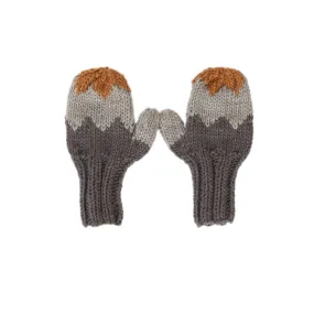 Acorn Zig Zag Mittens - Grey