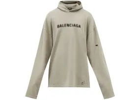 Balenciaga Distressed Blurry Logo Hoodie