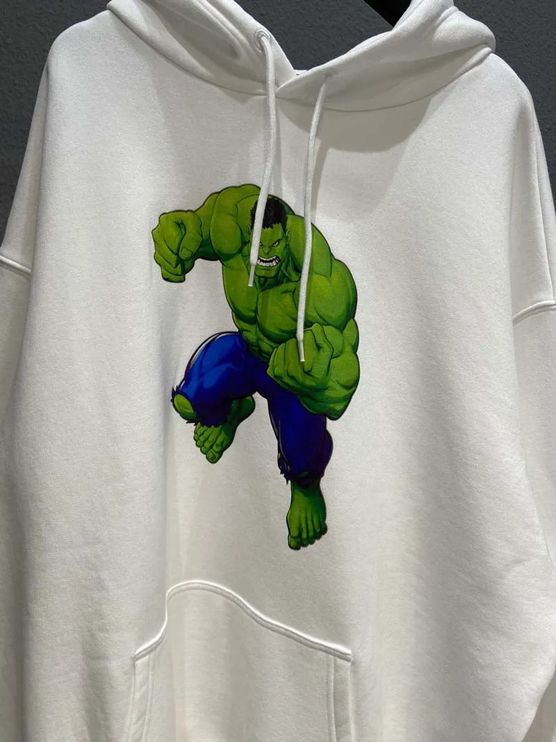 Balenciaga x Marvel Hulk Hoodie White