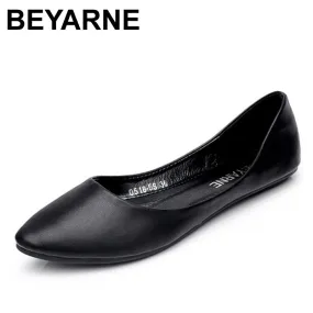 BEYARNE New Arrival 2018 Spring and Autumn Women's Loafers   Loafers Women Flat Heel Shoes Boat Shoes Casual Free Shipping