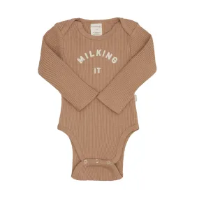 Claude&Co - Milking It Bodysuit in Chocolate