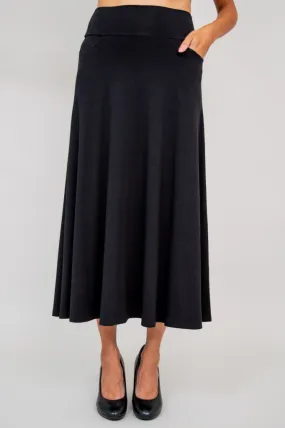 Gillian Skirt, Black, Bamboo