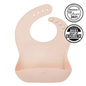 Glitter & Spice Silicone Food Bib - Blush