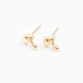 Gold Vermeil Shroom Studs