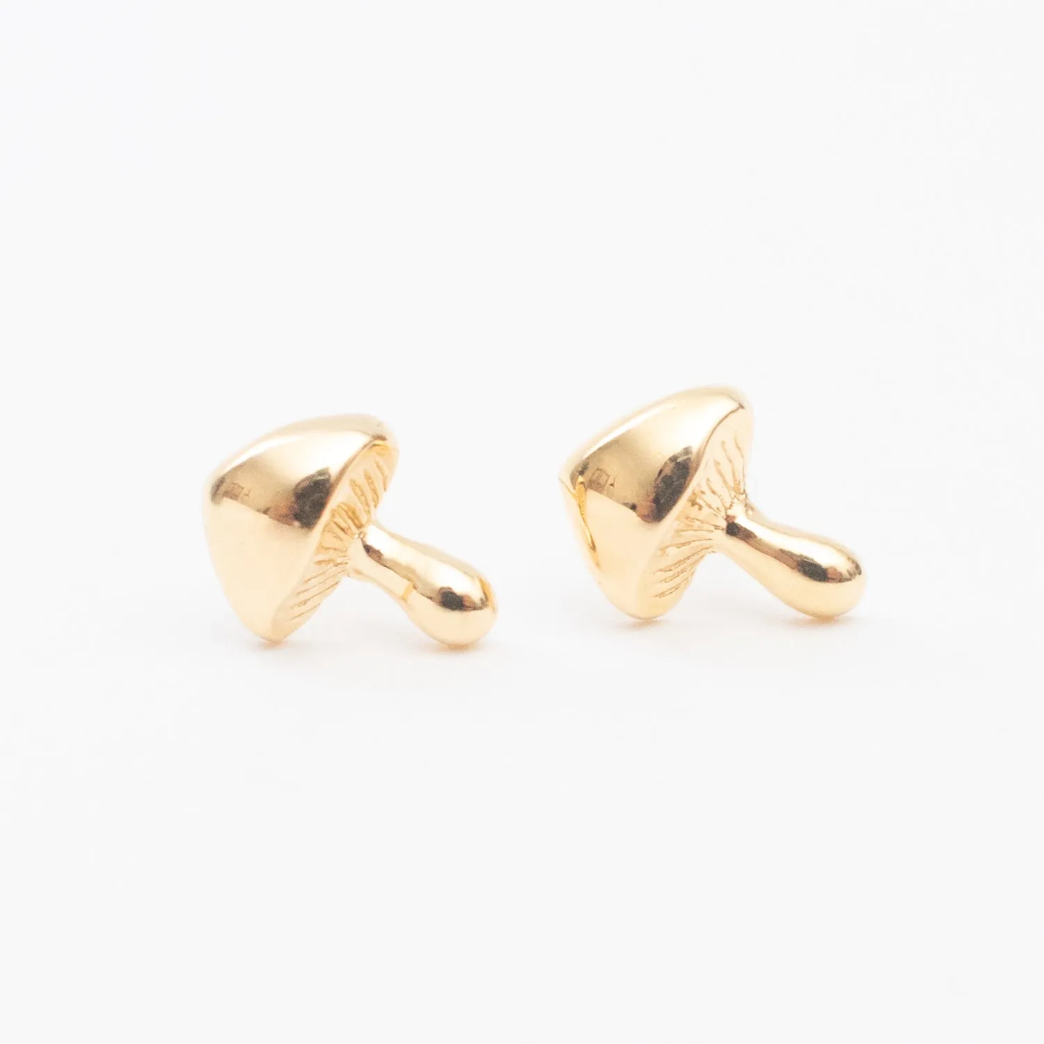 Gold Vermeil Shroom Studs