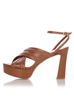 Marion Parke Christina 70 Platform Tan Nappa