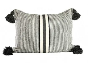 Moroccan PomPom Lumbar Pillow Cover - Sylia