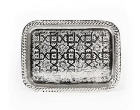 Moroccan Tea Tray - Rectangular - Tiles - Medium Size