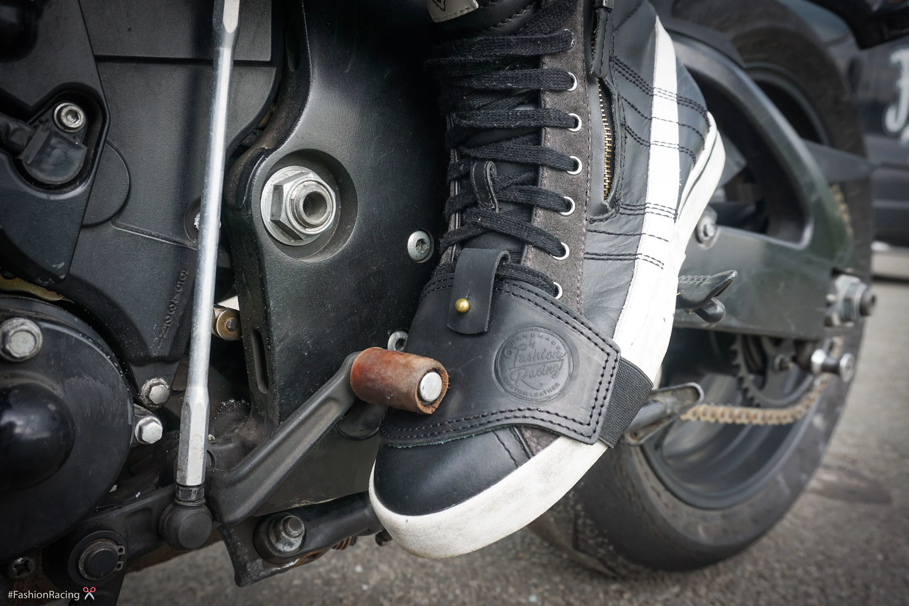 Motorcycle Shifter Boot Protector / Keep your left boot free of wear / simple shifter boot leather protector / shoes leather protector