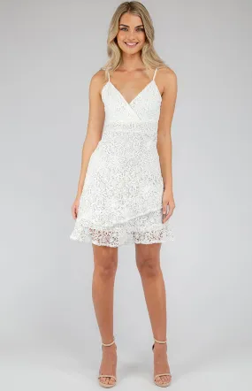 Myran lace Dress In white