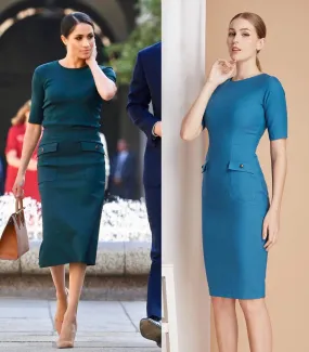 pocket dress - Meghan Markle inspired dress