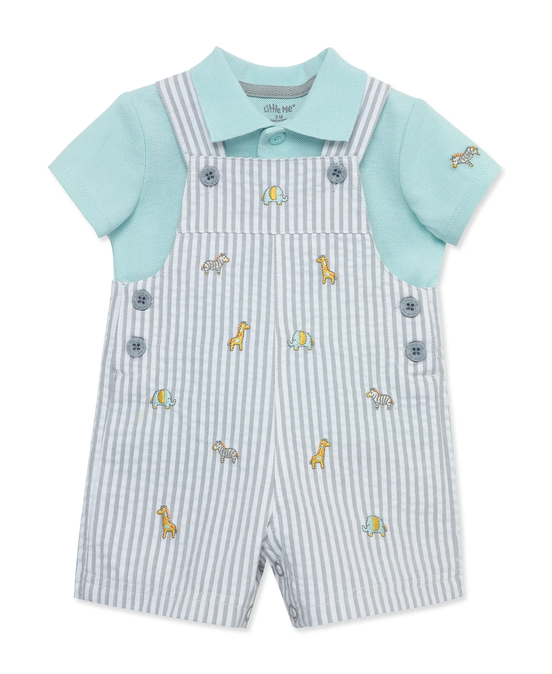 Safari Woven Shortall Set (3M-12M)