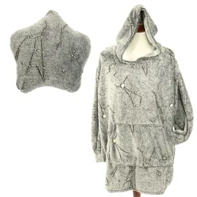 Star Plushie with Constellations Kids Blanket Hoodie