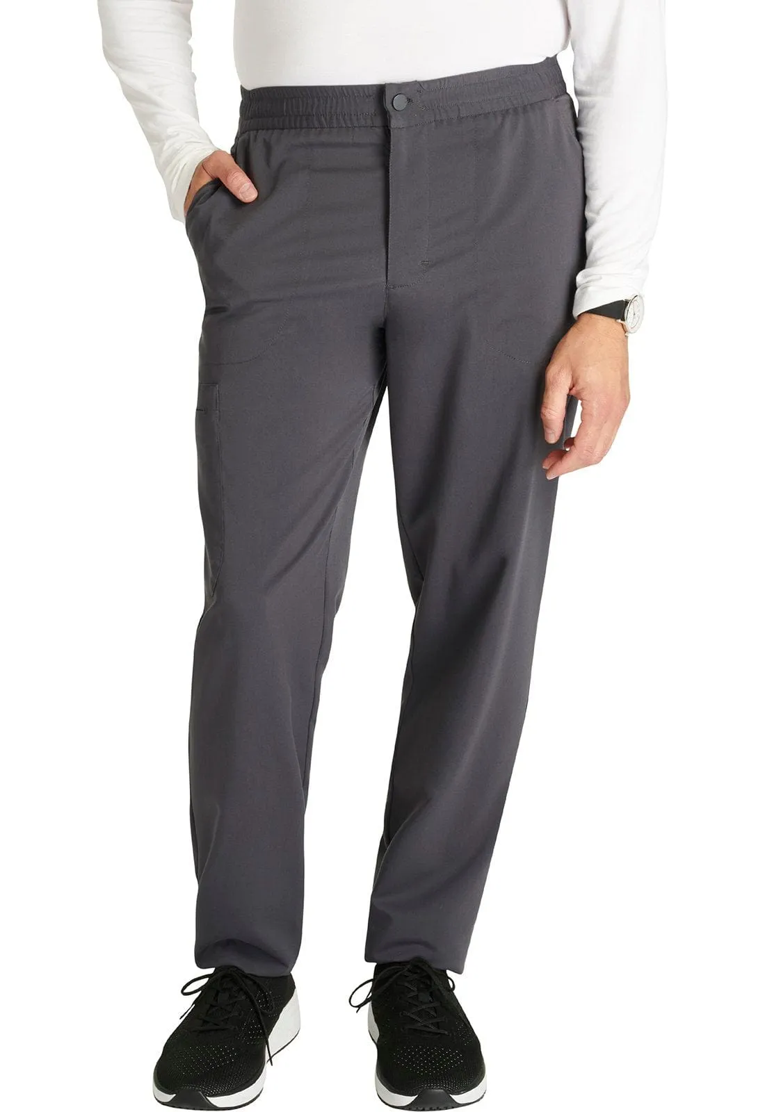 Tend Cherokee Atmos Men's Tapered Leg Scrub Pant Pewter - Inseam 32" (81cm) TD-CK131APWT