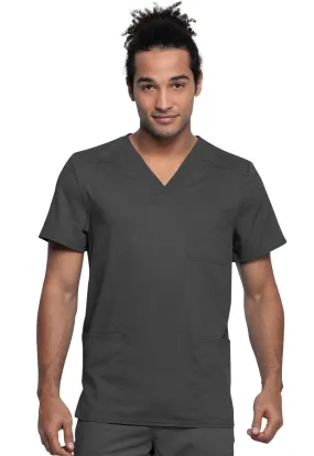 WW Revolution Tech Men's V-Neck Scrub Top Pewter WW760AB